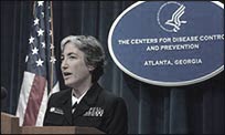 Dr. Anne Schuchat, speaking to reporters at a CDC news conference