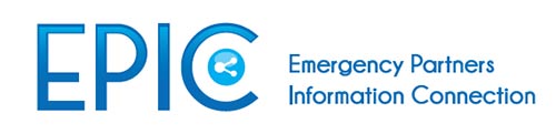 Stylized words “Emergency Partners Information Connection”