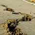 Photo of ground after an earthquake.