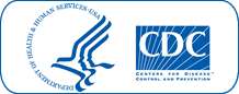HHS and CDC logo graphic